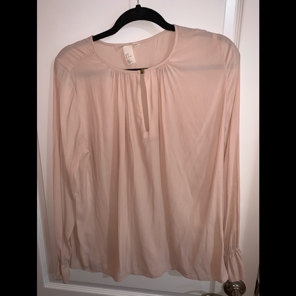 Blush pink H&M blouse